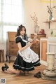 Beautiful Kwon Hyuk Jeong cute pose with maid outfit (13 photos) P4 No.b67d19 Image No. 19