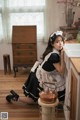 Beautiful Kwon Hyuk Jeong cute pose with maid outfit (13 photos) P9 No.591480 Image No. 9