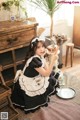 Beautiful Kwon Hyuk Jeong cute pose with maid outfit (13 photos) P8 No.dd5b49 Image No. 11